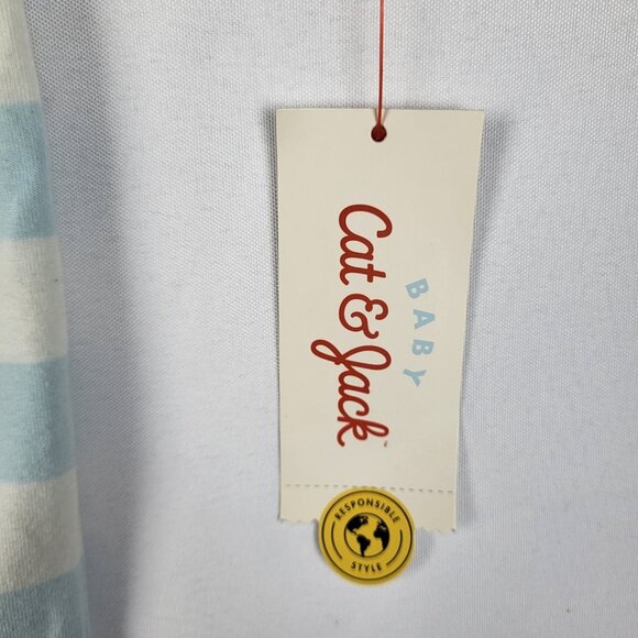 Cat & Jack 2 Piece Set Baby 12 Month Blue Sweatshirt Leggings Happy Together NWT - Picture 4 of 5